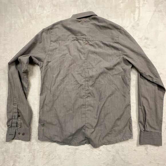 RVCA Sentimental Grey Men’s Button Up In Size Small - Picture 9 of 11
